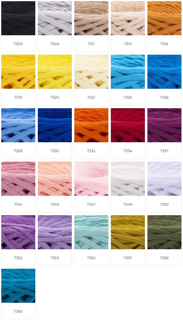 Cotton yarn цветова палитра